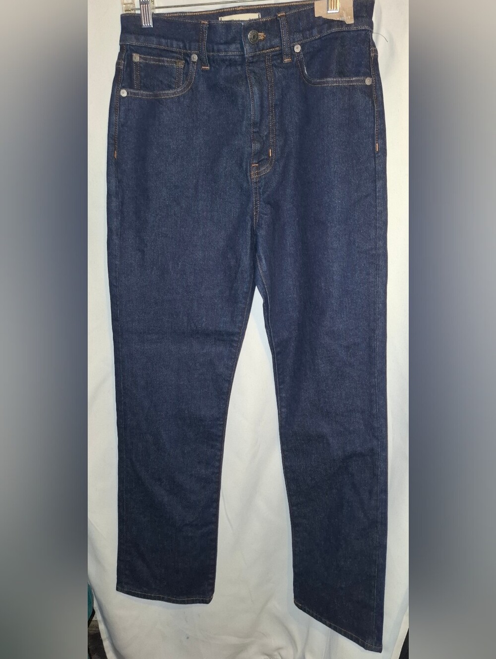 Madewell  Slim Straight Dark Blue Jeans
